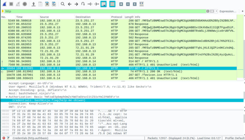 Wireshark Packets analysis